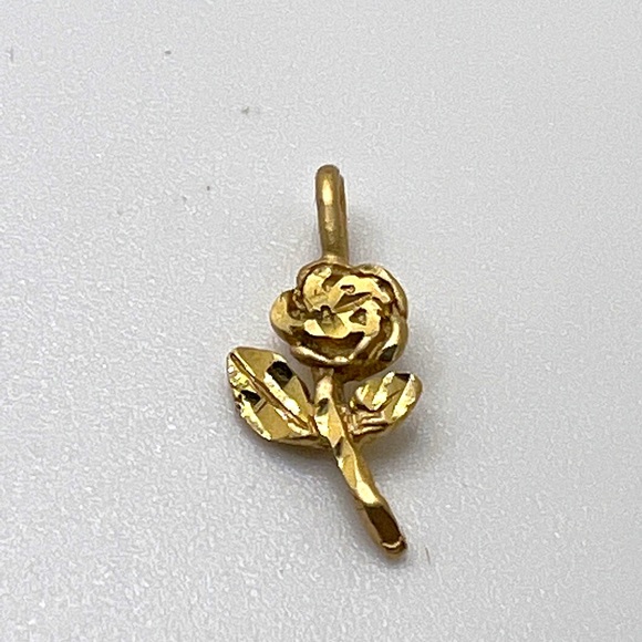 14K Gold Rose Charm,All Products : American Fashion Style Bags On Sale